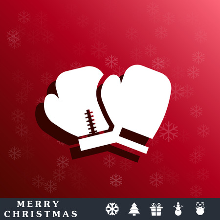 boxing gloves iconのイラスト素材