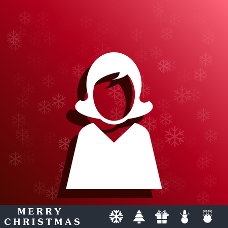 user icon of womanのイラスト素材