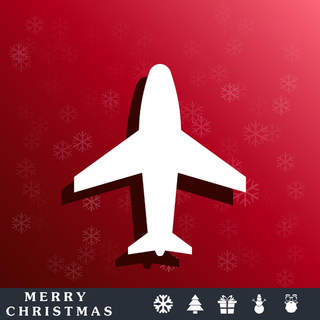 plane sign iconのイラスト素材