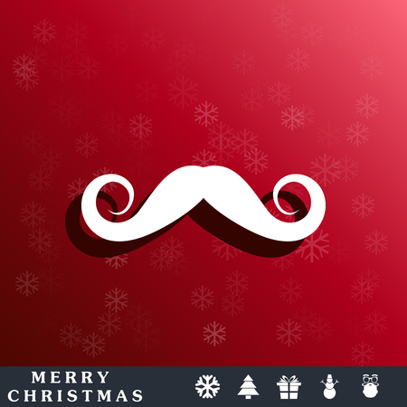 hipster mustache iconのイラスト素材