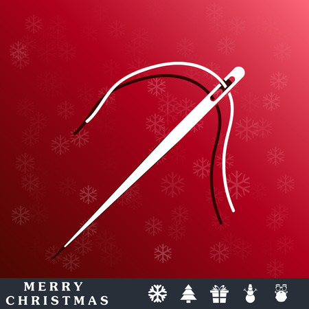 needle and thread iconのイラスト素材