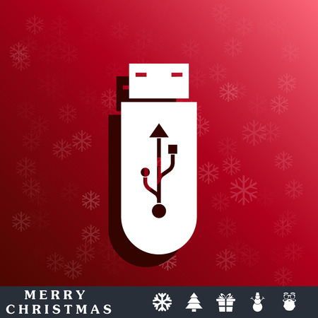 usb flash iconのイラスト素材