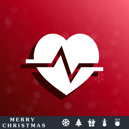 heart cardiology iconのイラスト素材