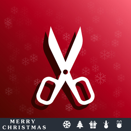 scissors iconのイラスト素材