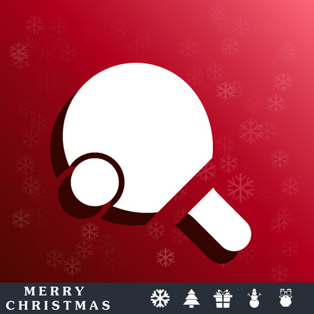 table tennis iconのイラスト素材