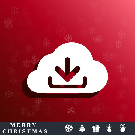 download cloud iconのイラスト素材