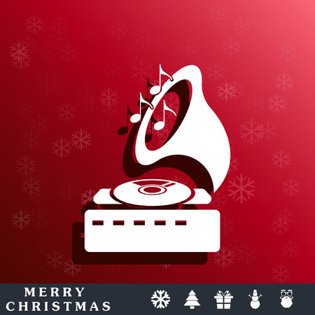 gramophone iconのイラスト素材