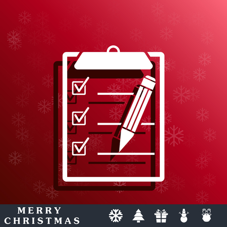 clipboard, list iconのイラスト素材