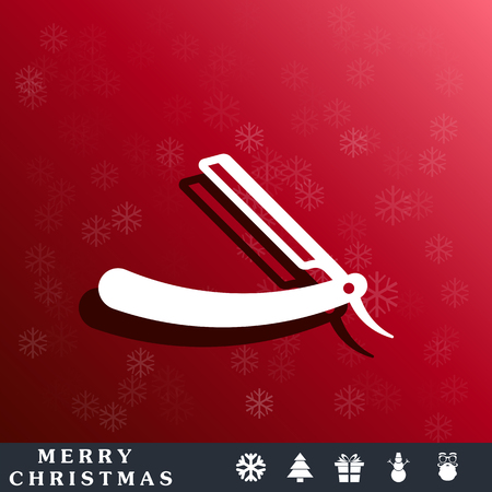 retro razor iconのイラスト素材