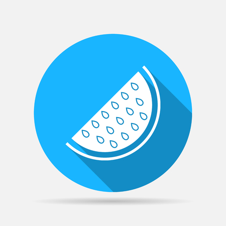 watermelon slice iconのイラスト素材
