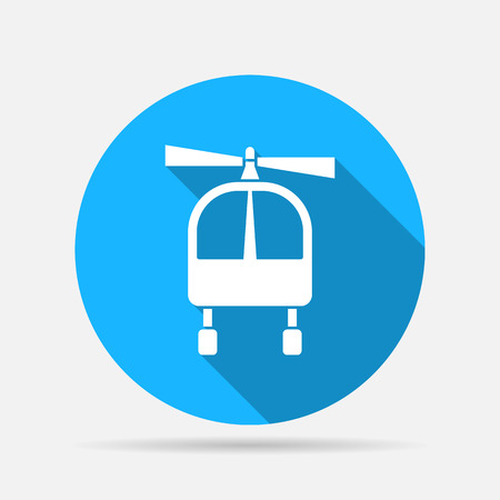 helicopter sign iconのイラスト素材