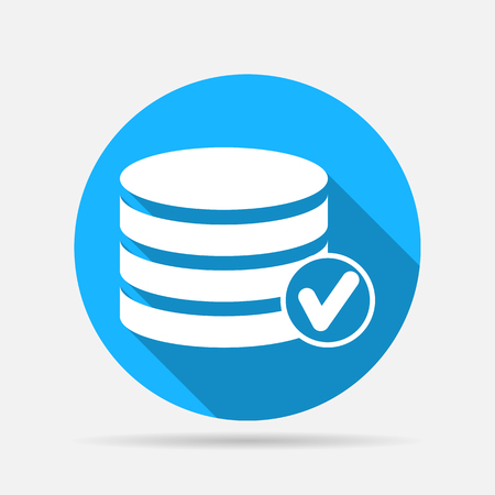 selected database iconのイラスト素材