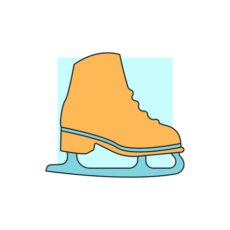 Ice skate iconのイラスト素材