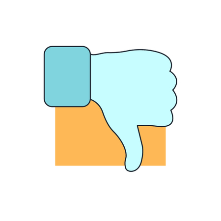 thumb down iconのイラスト素材