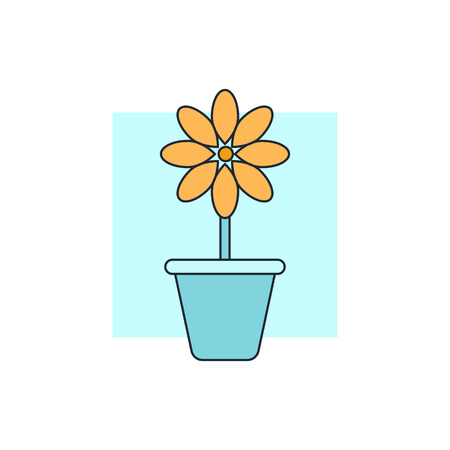 flowerpot iconのイラスト素材