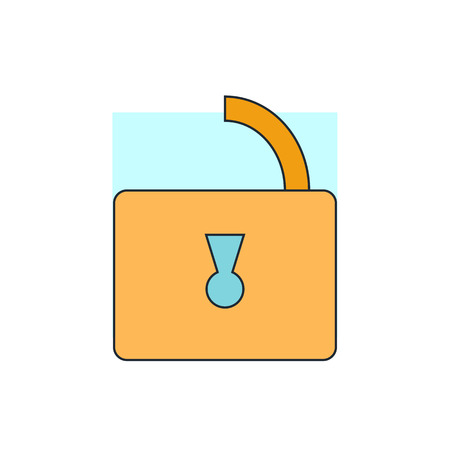 Unlock iconのイラスト素材