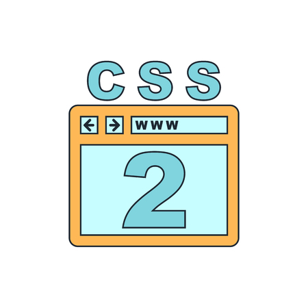 CSS 2 iconのイラスト素材
