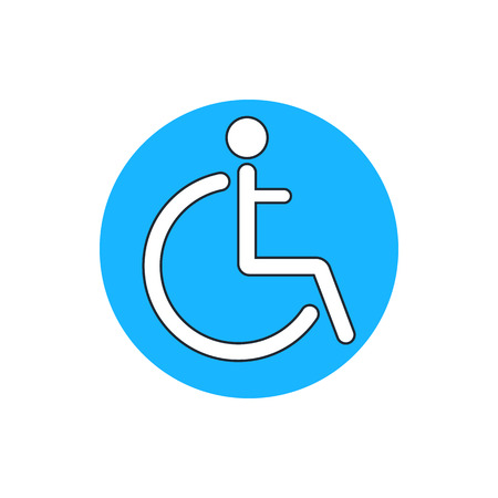 Disabled sign iconのイラスト素材