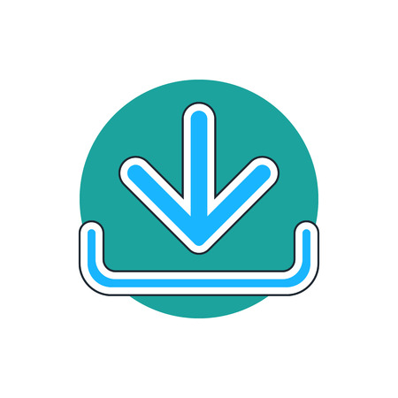 Download iconのイラスト素材