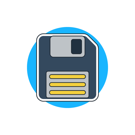 floppy disk iconのイラスト素材