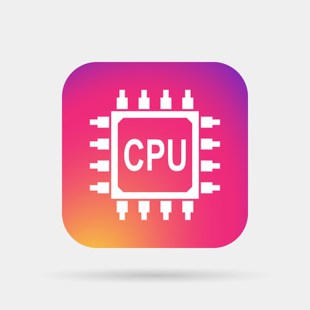 CPU iconのイラスト素材