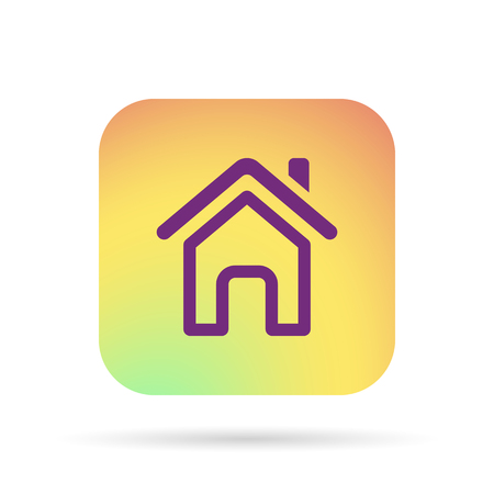 Outline home page iconのイラスト素材