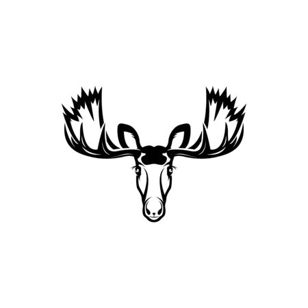 vector moose headのイラスト素材