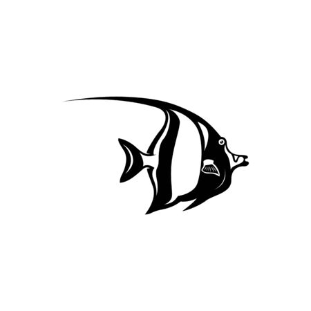 tropical fish vector iconのイラスト素材