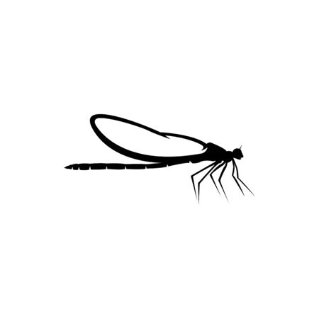 Dragonfly silhouette icon. Vector Illustrations.のイラスト素材