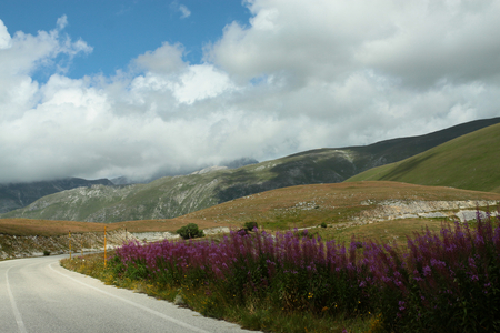 Gran Sasso plateauの写真素材