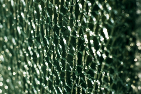 Green broken glassの写真素材