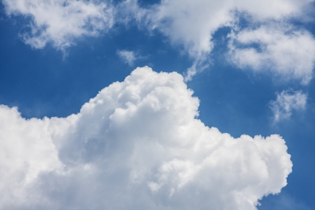 White cloudsの写真素材