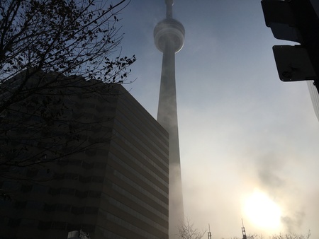 Foggy CN Tower