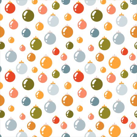Christmas decorations vector patternのイラスト素材