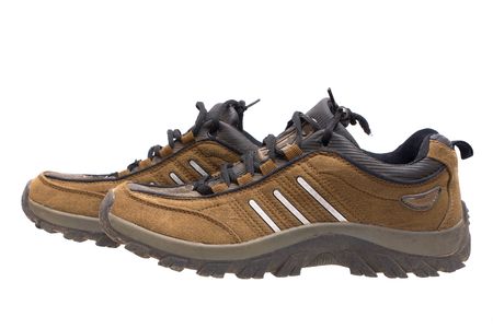 Sports footwear on a white background.                   の写真素材