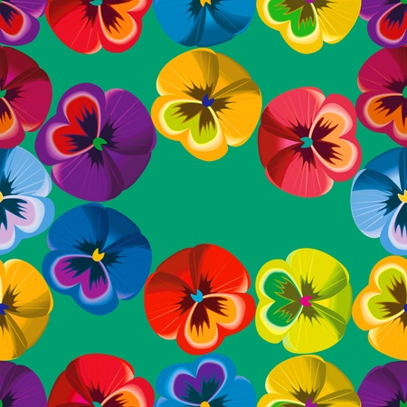 Seamless pattern violet flowers.のイラスト素材