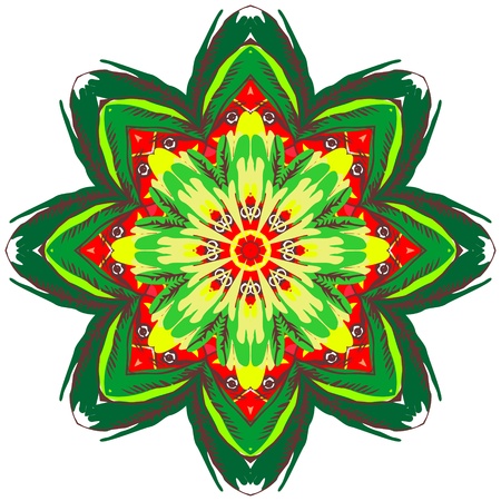 Circle floral ornament,  graphics  のイラスト素材