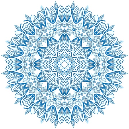 Snowflake on a white backgroundのイラスト素材