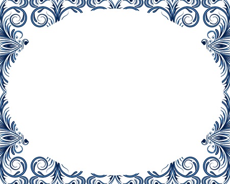 Frame ornament vintage floral design, EPS8 - vector graphics.のイラスト素材