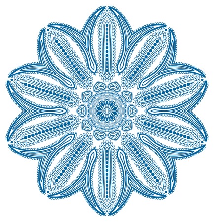 Circle floral ornament, EPS8 - vector graphics.のイラスト素材