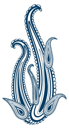 Ornate flower design, EPS8 - vector graphics. のイラスト素材