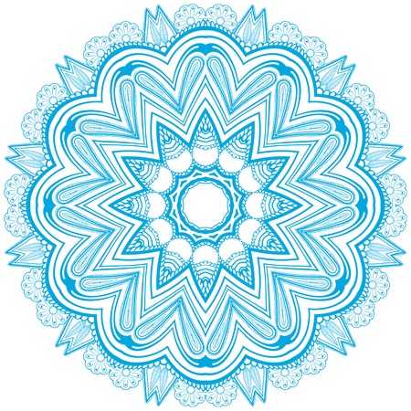 Circle floral ornament, EPS8 - vector graphics のイラスト素材