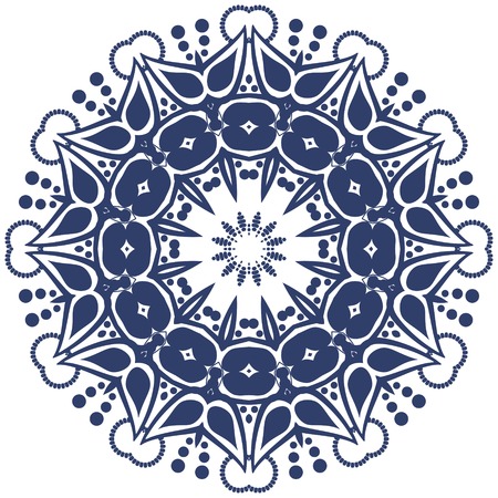 Circle floral ornament, EPS8 - vector graphics のイラスト素材