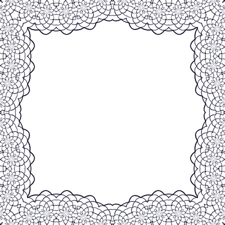 Frame ornament vintage floral design のイラスト素材