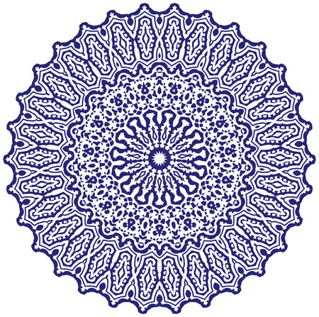 Circle floral ornament, EPS8 - vector graphics.のイラスト素材