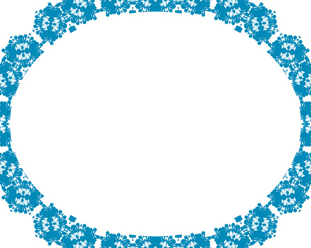 Frame ornament vintage floral designのイラスト素材