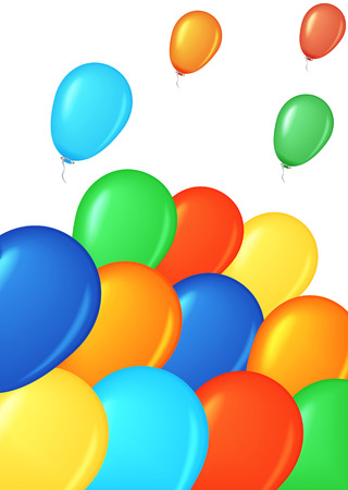 Colored balloonsのイラスト素材