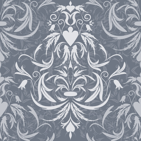 Seamless background in the style of baroqueのイラスト素材