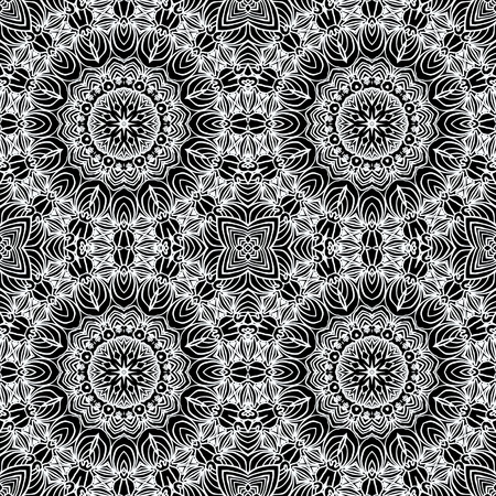 Abstract black and white seamless background, EPS8 - vector graphics.のイラスト素材