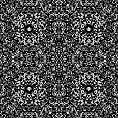 Abstract black and white seamless background, EPS8 - vector graphics.のイラスト素材